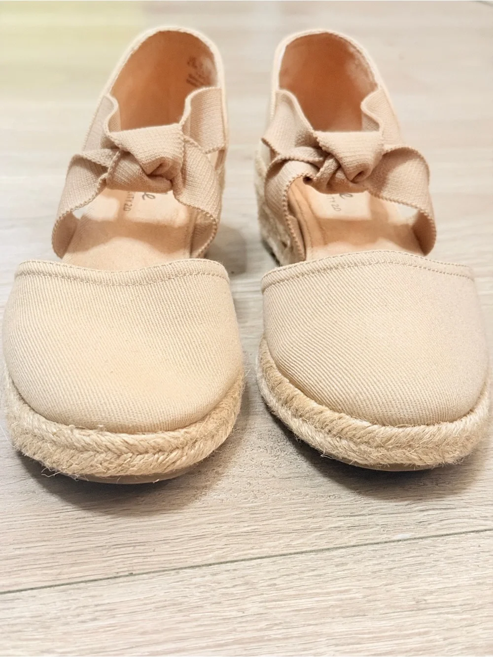 LifeStride velocity 2.0 Kascade Espadrille Wedge Sandal Tender Taupe 8.5M new